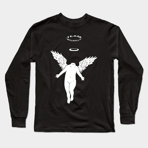 Team Valhalla white Long Sleeve T-Shirt by chicledechoclo